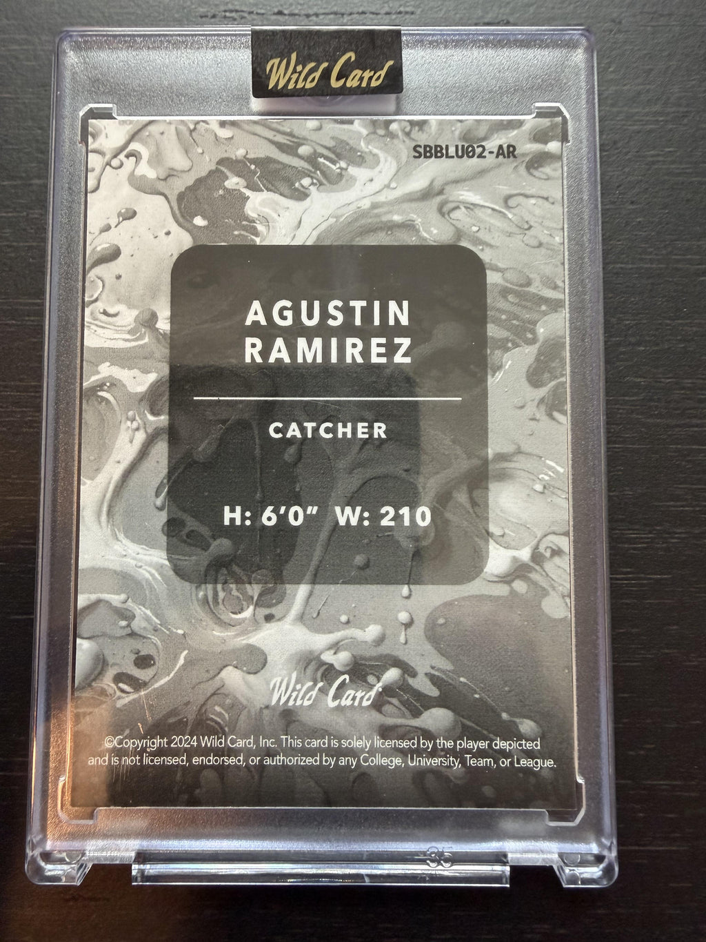 2024 Wild Card Splat - Cross Hatch Blue #SBBLU02-AR Agustin Ramirez