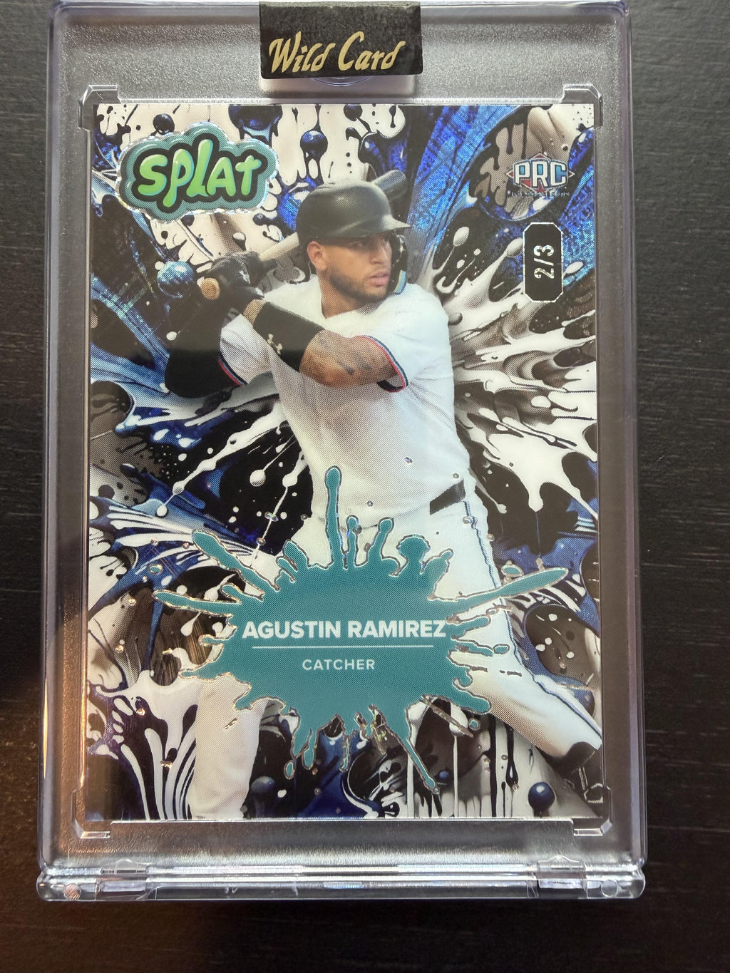 2024 Wild Card Splat - Cross Hatch Blue #SBBLU02-AR Agustin Ramirez