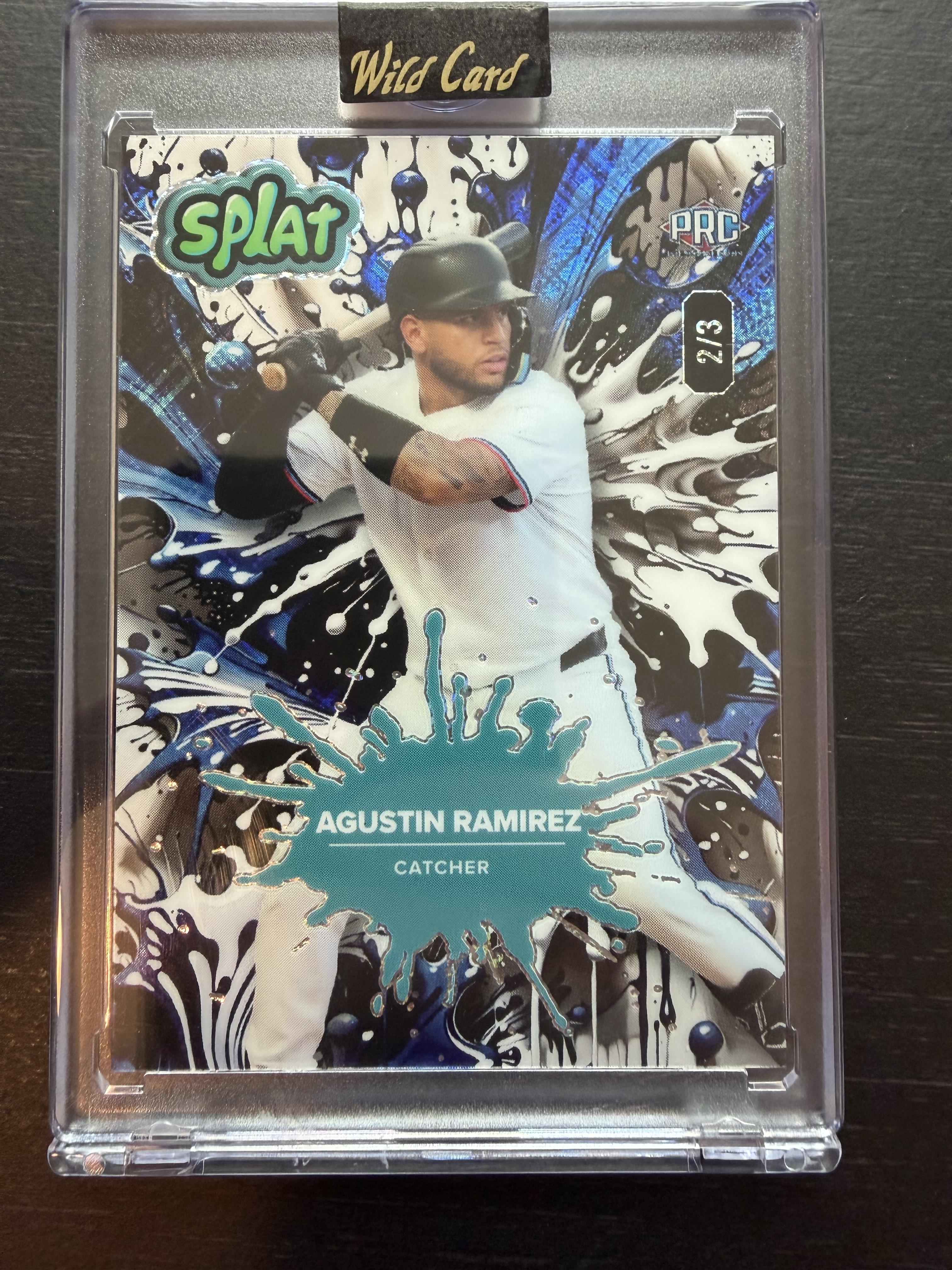 2024 Wild Card Splat - Cross Hatch Blue #SBBLU02-AR Agustin Ramirez