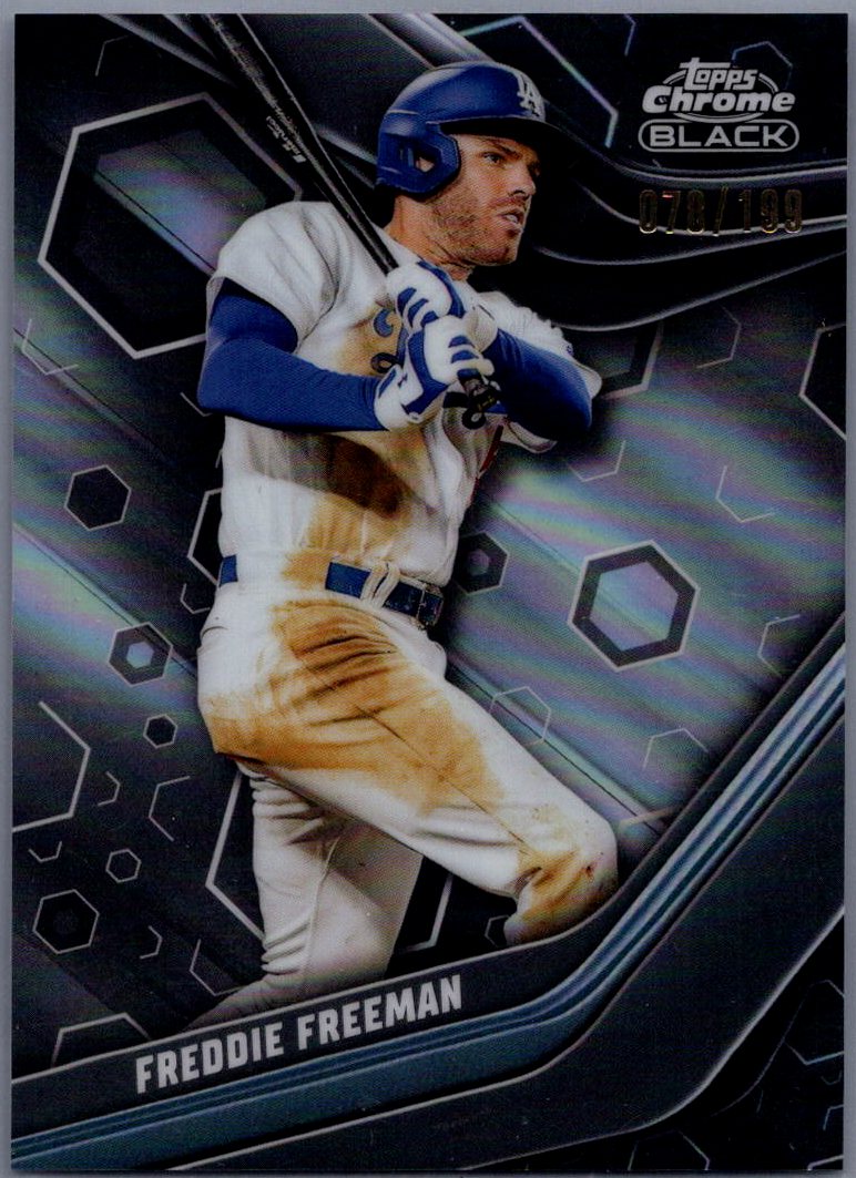 2023 Topps Chrome Black #72 Freddie Freeman Refractor 78/199