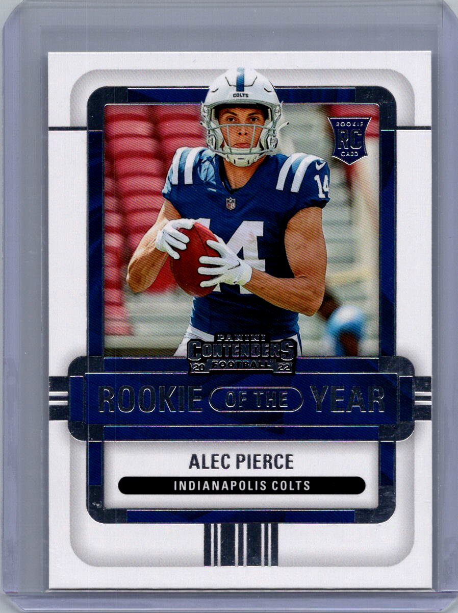 2022 Panini Contenders #ROY-API Alec Pierce Rookie of the Year Contenders