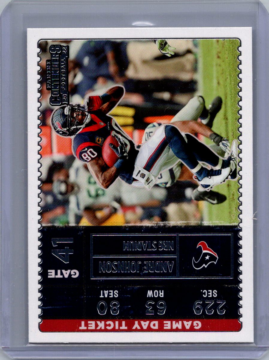 2022 Panini Contenders #GDT-AJO Andre Johnson Game Day Ticket