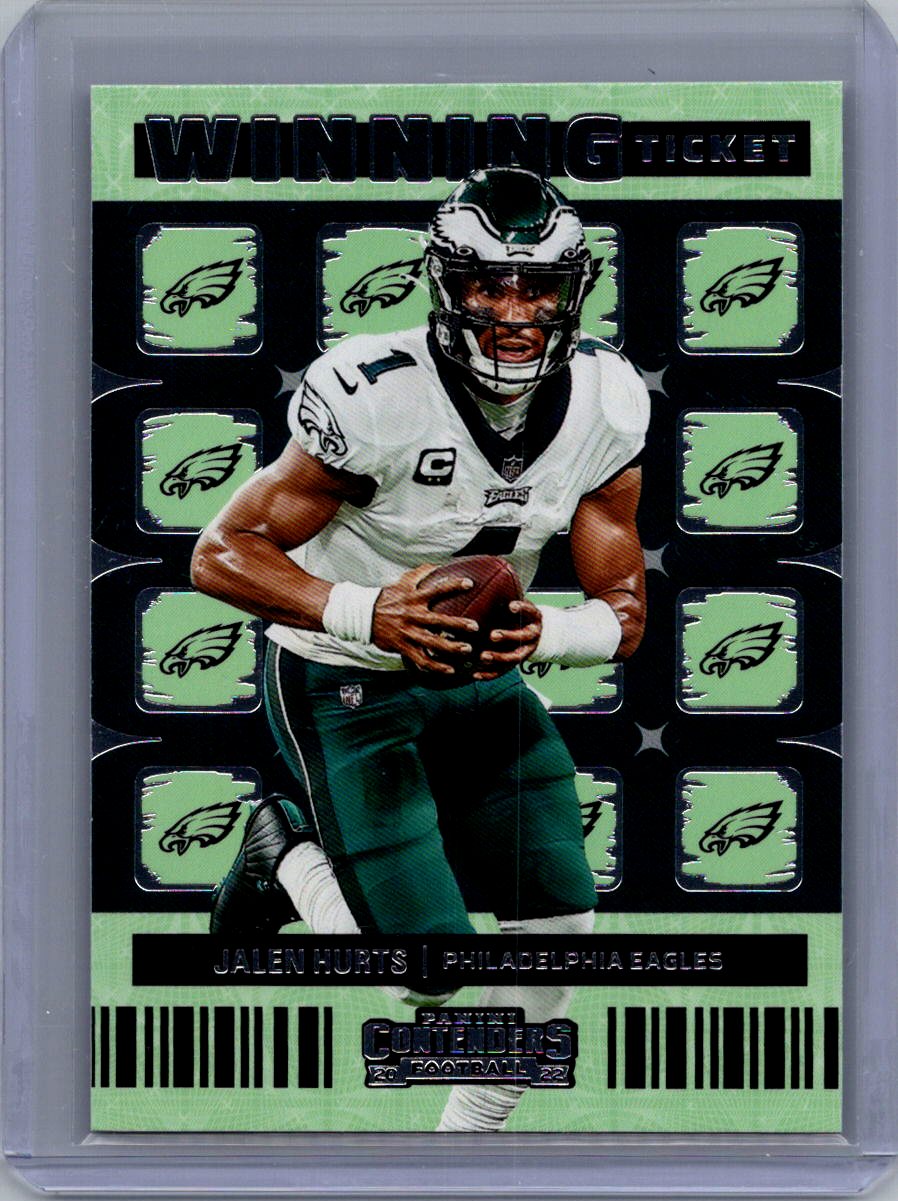 2022 Panini Contenders #WT-JHU Jalen Hurts Winning Ticket