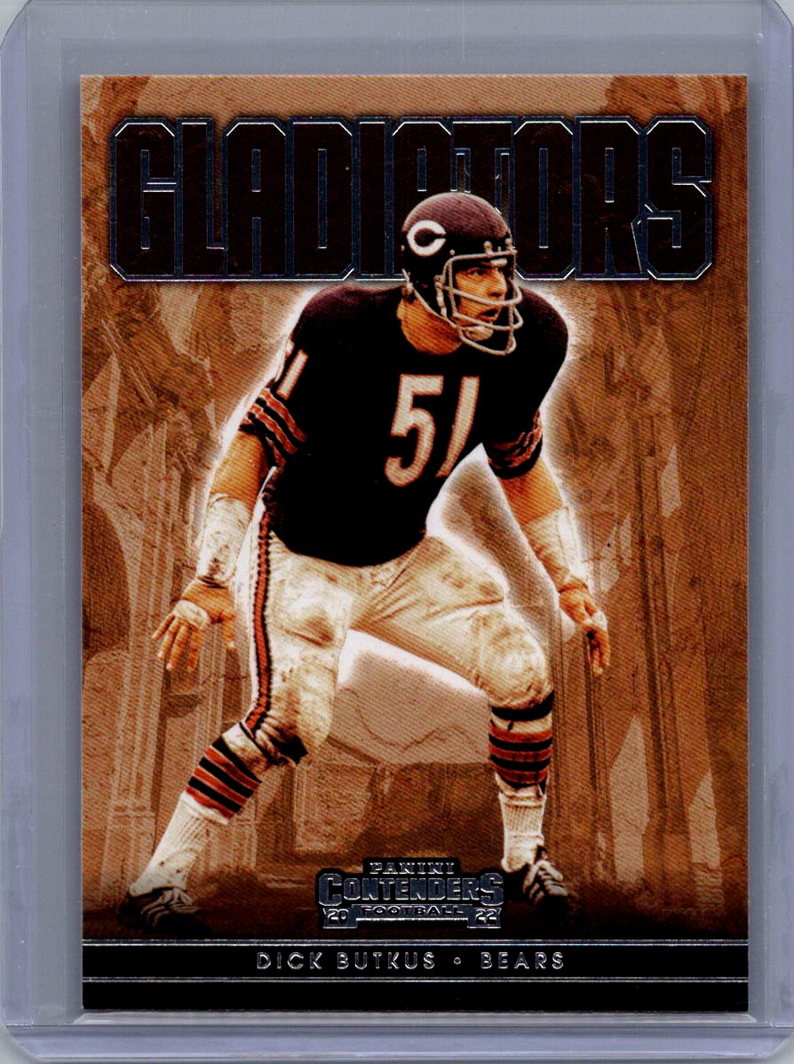 2022 Panini Contenders #GLD-DBU Dick Butkus Gladiators