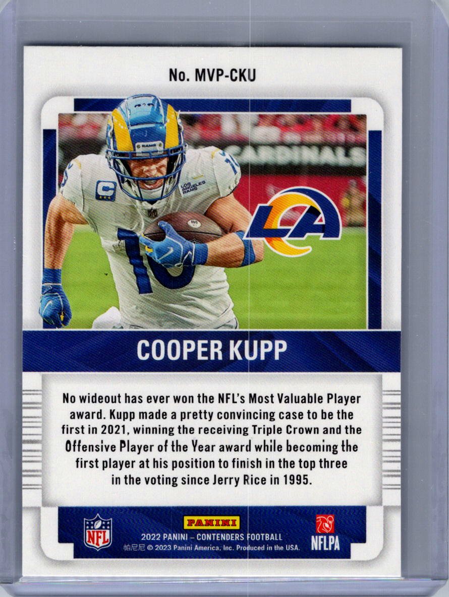 2022 Panini Contenders #MVP-CKU Cooper Kupp MVP