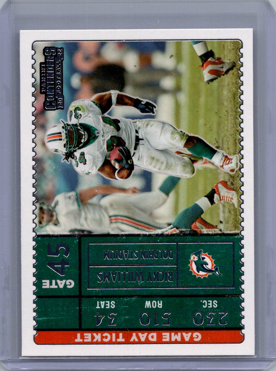 2022 Panini Contenders #GDT-RWI Ricky Williams Game Day Ticket