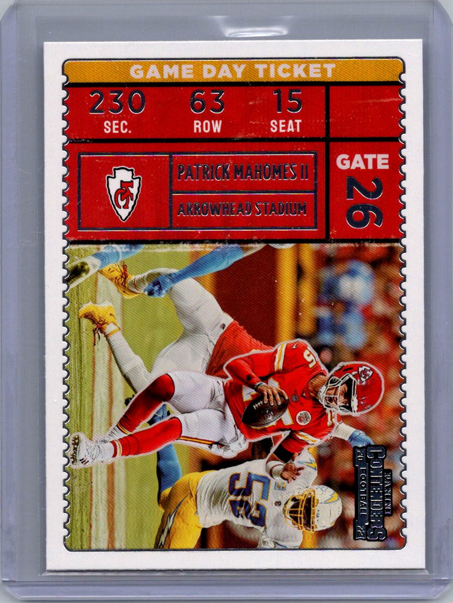 2022 Panini Contenders #GDT-PMA Patrick Mahomes II Game Day Ticket