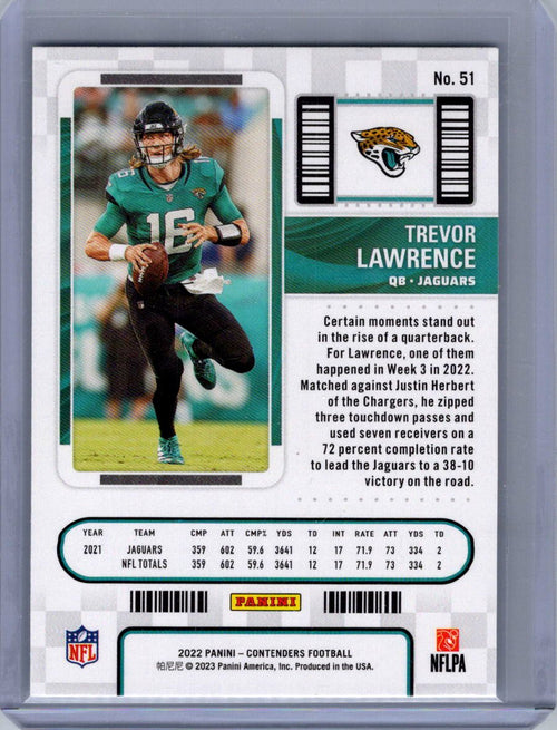2022 Panini Contenders #51 Trevor Lawrence