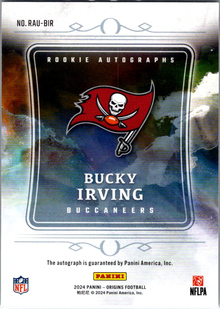 2024 Panini Origins #RAU-BIR Bucky Irving Rookie Autographs