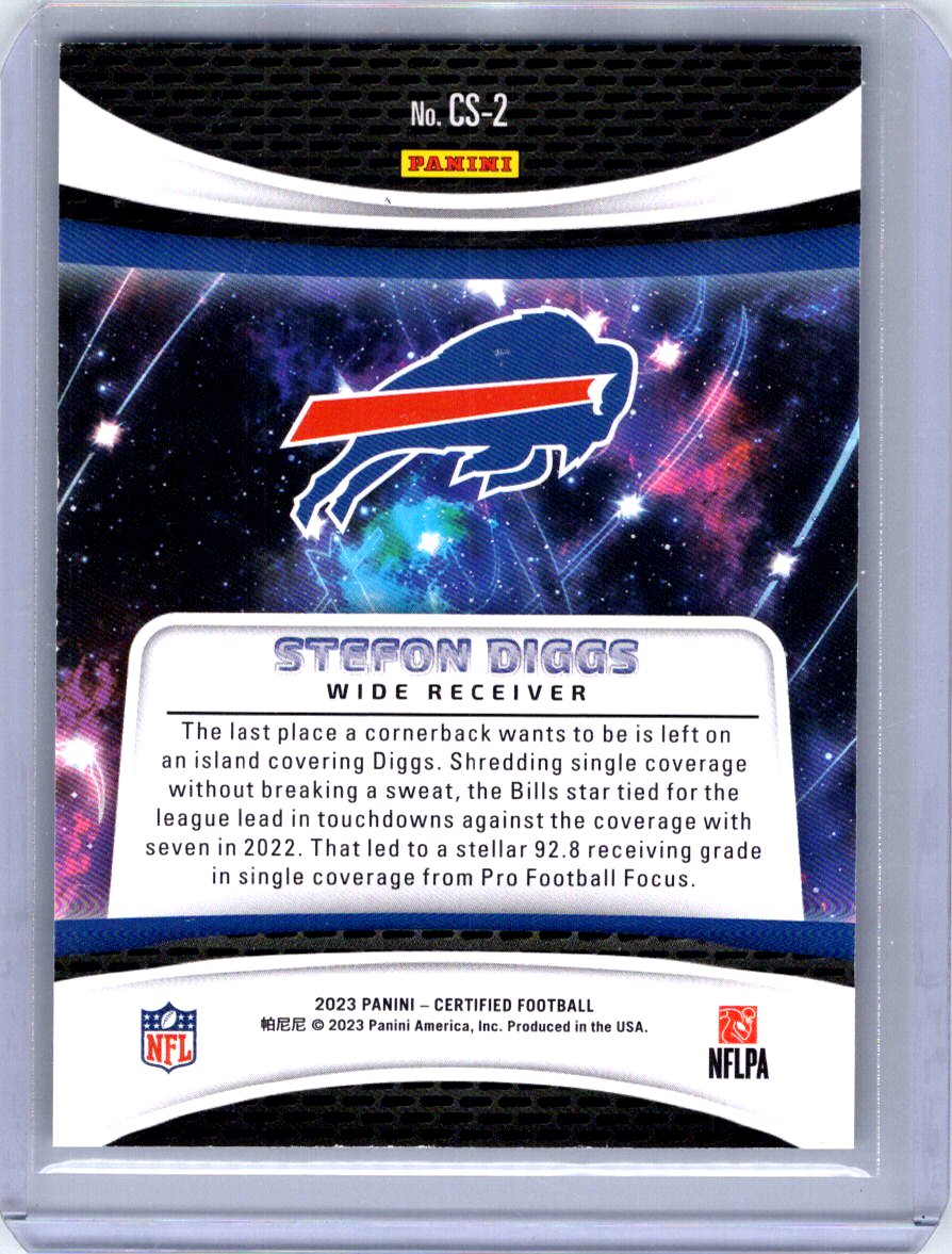 2023 Panini Certified #CS-2 Stefon Diggs Certified Stars Orange 001/149