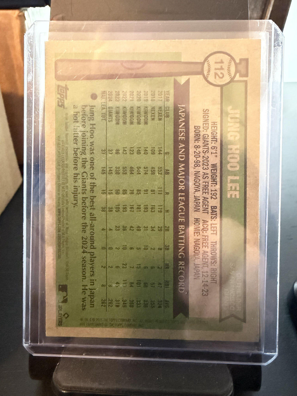 2025 Topps Heritage #112 Jung Hoo Lee