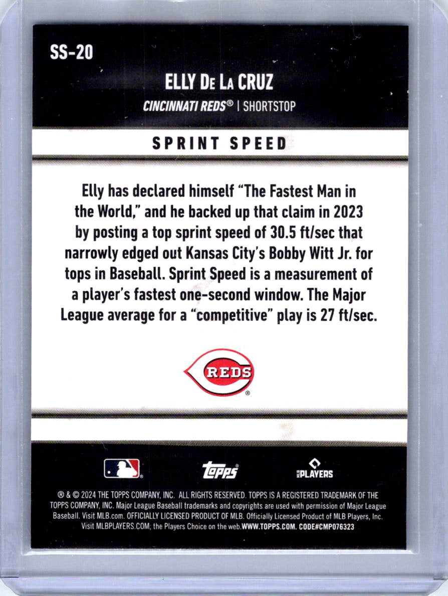 2024 Topps #SS-20 Elly De La Cruz Significant Statistics