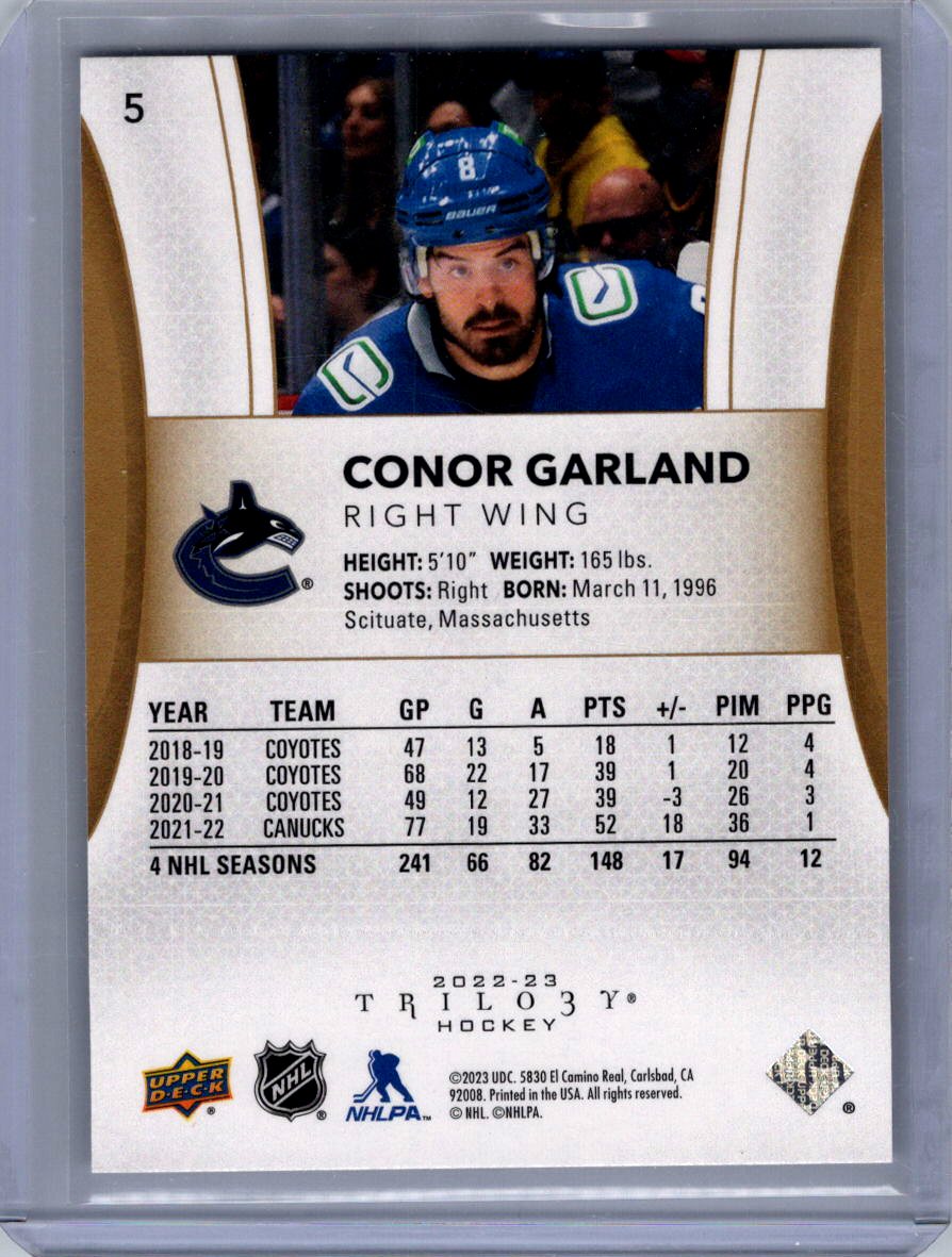 2022-23 Upper Deck Trilogy #5 Conor Garland
