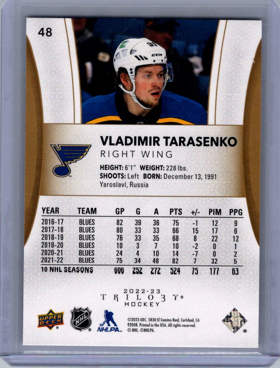 2022-23 Upper Deck Trilogy #48 Vladimir Tarasenko
