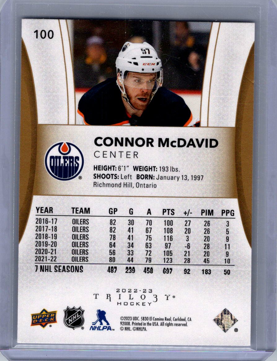 2022-23 Upper Deck Trilogy #100 Connor McDavid