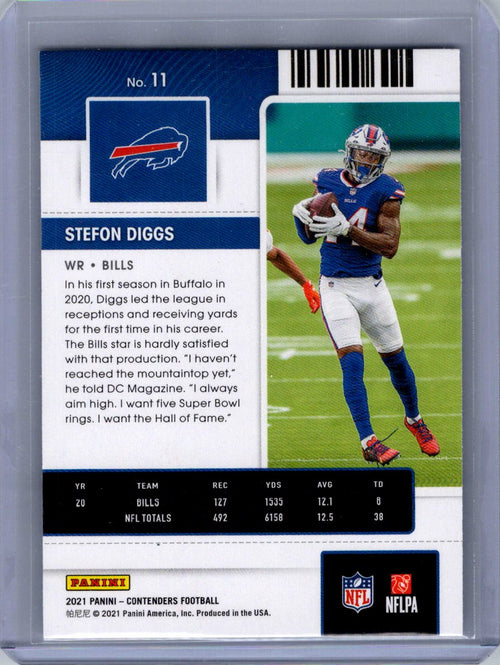 2021 Panini Contenders #11 Stefon Diggs