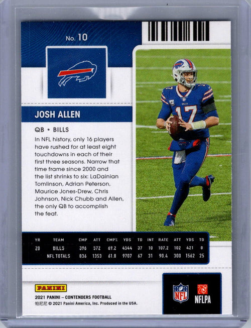 2021 Panini Contenders #10 Josh Allen