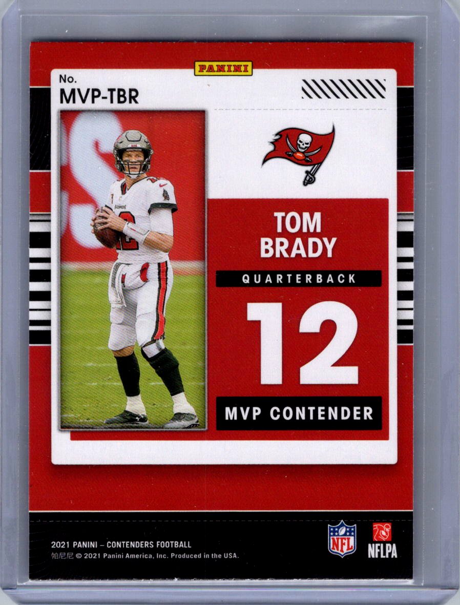 2021 Panini Contenders #MVP-TBR Tom Brady MVP Contenders