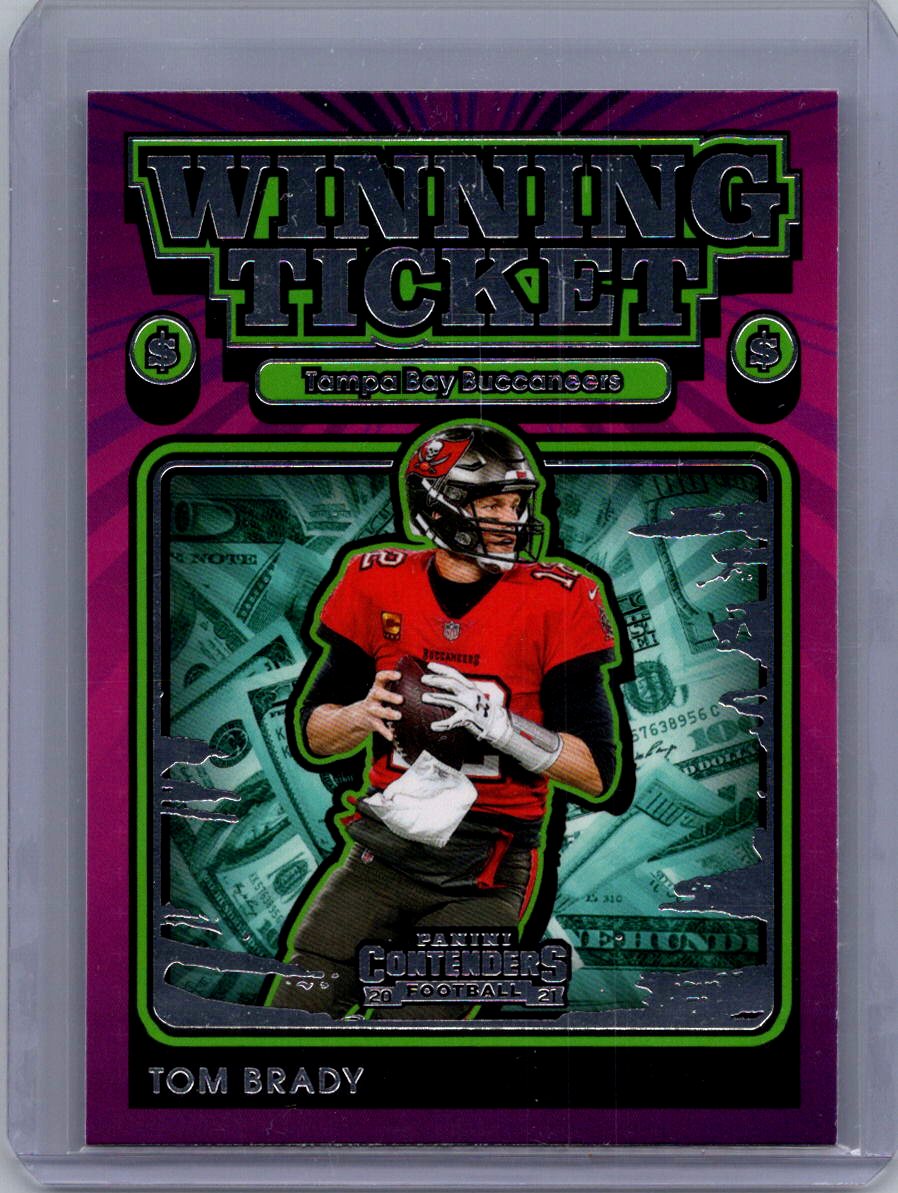 2021 Panini Contenders #WT-TBR Tom Brady Winning Ticket
