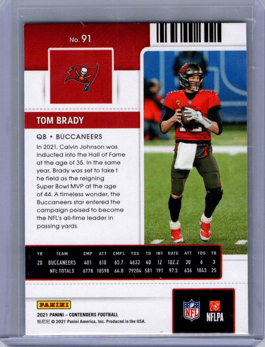 2021 Panini Contenders #91 Tom Brady