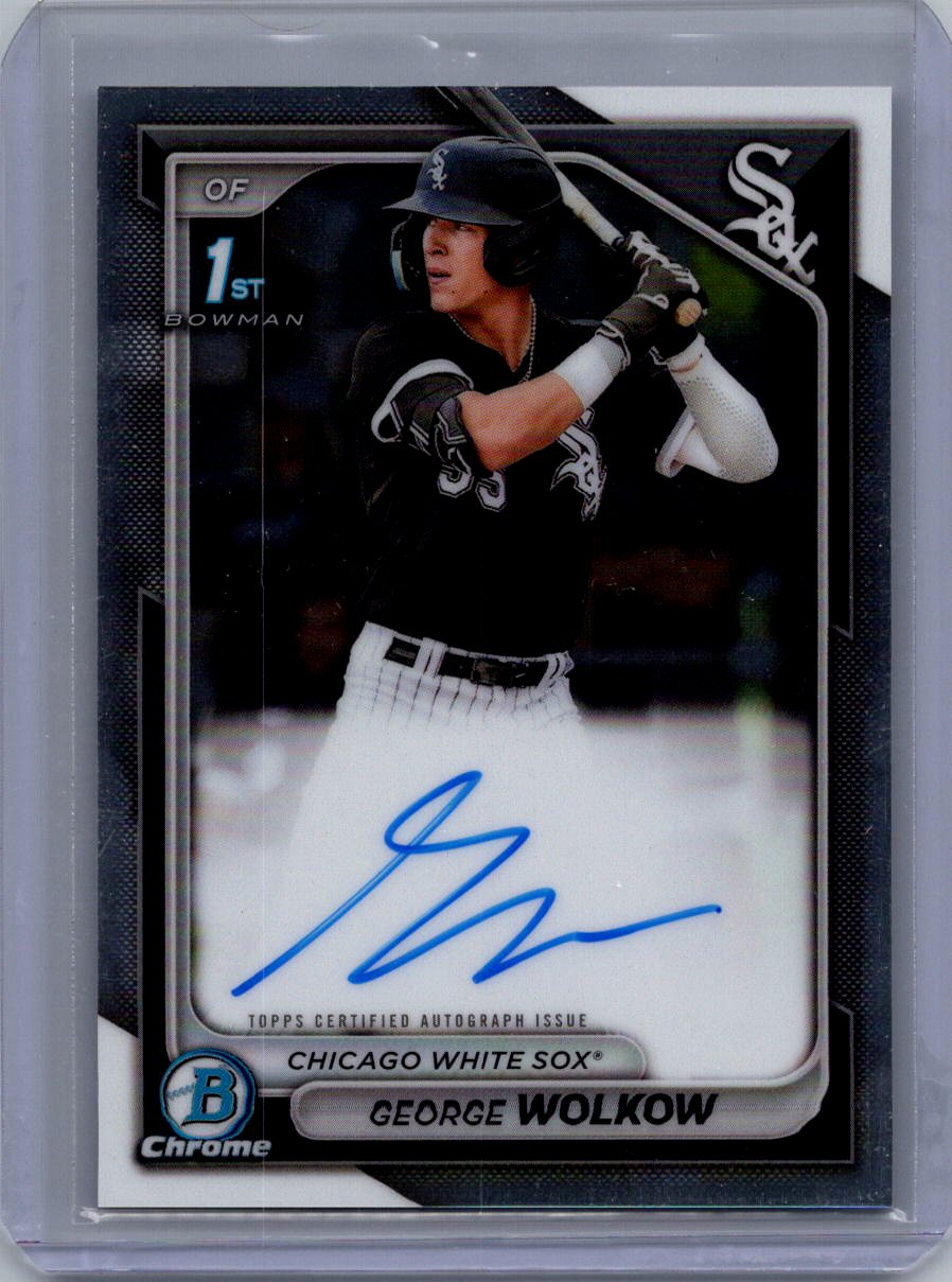 2024 Bowman #CPA-GWO George Wolkow Chrome Prospect Autographs Refractors #/499