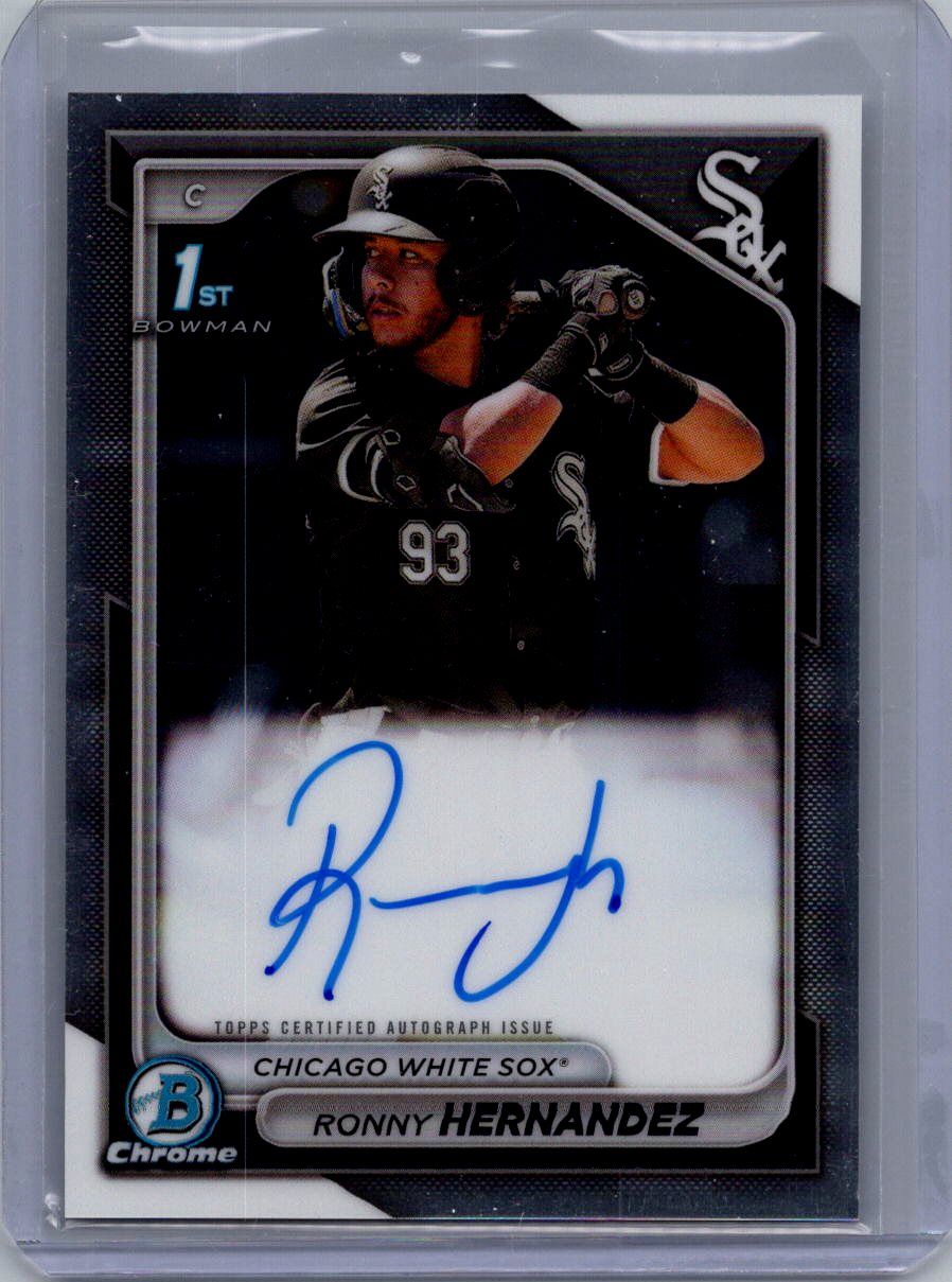 2024 Bowman #CPA-RHE Ronny Hernandez Chrome Prospect Autographs Refractors