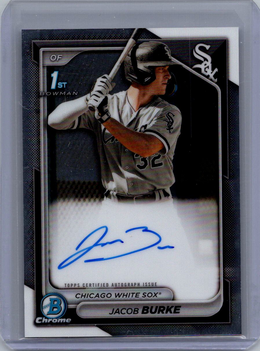 2024 Bowman #CPA-JB Jacob Burke Chrome Prospect Autographs
