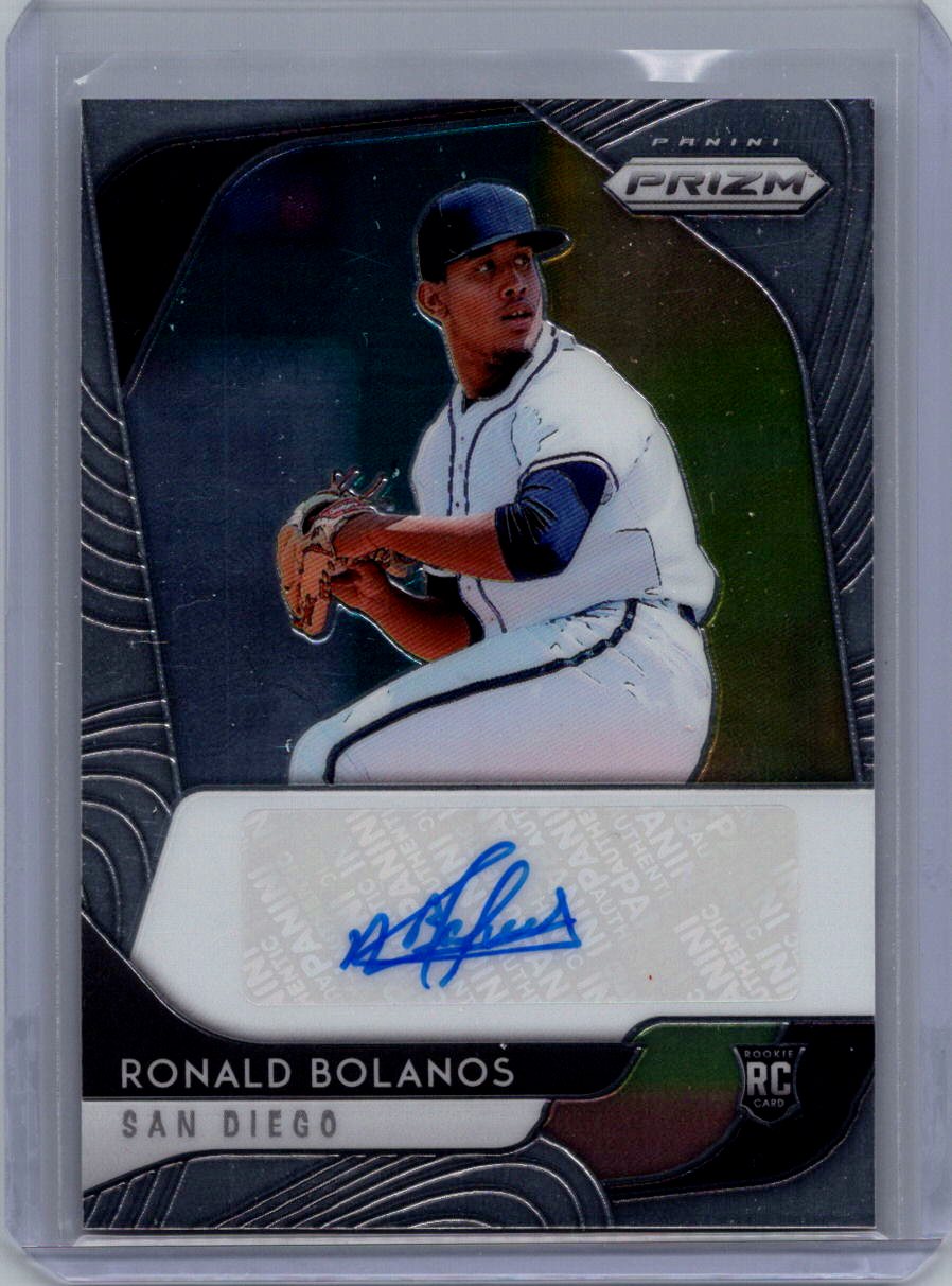 2020 Panini Prizm #RA-RB Ronald Bolanos Rookie Autographs Silver Prizm