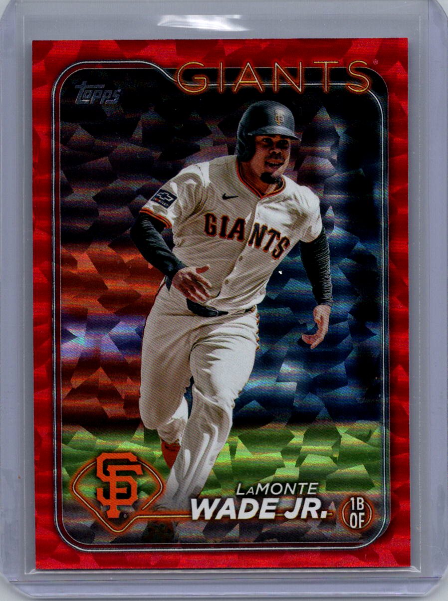 2024 Topps Update #US250 LaMonte Wade Jr. Red Crackle Foilboard #/199