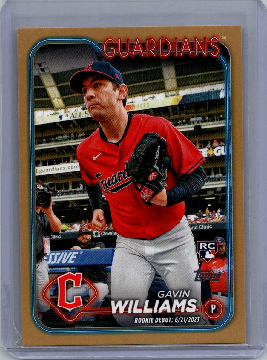 2024 Topps Update #US294 Gavin Williams Gold #/2024