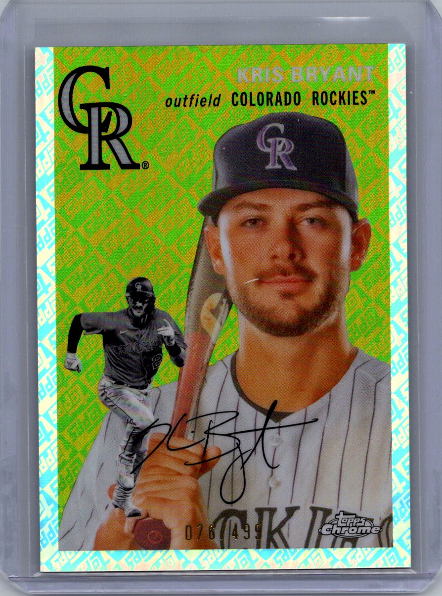 2023 Topps Chrome Platinum Anniversary #286 Kris Bryant Topps Refractors #/499