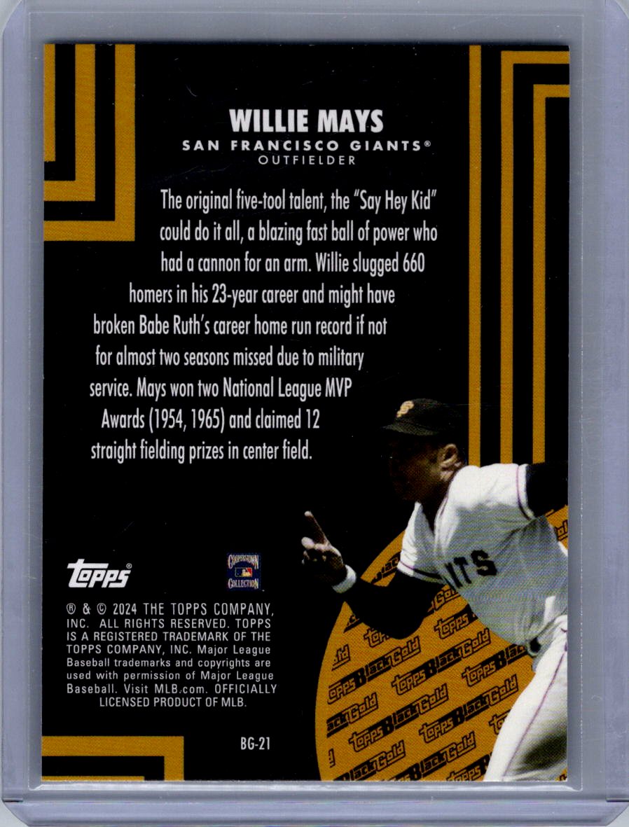 2024 Topps Update #BG-21 Willie Mays