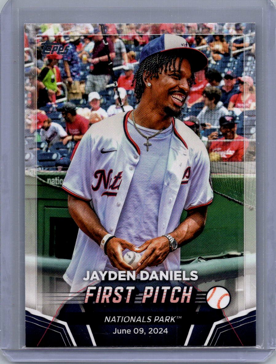 2024 Topps Update #FP-8 Jayden Daniels First Pitch