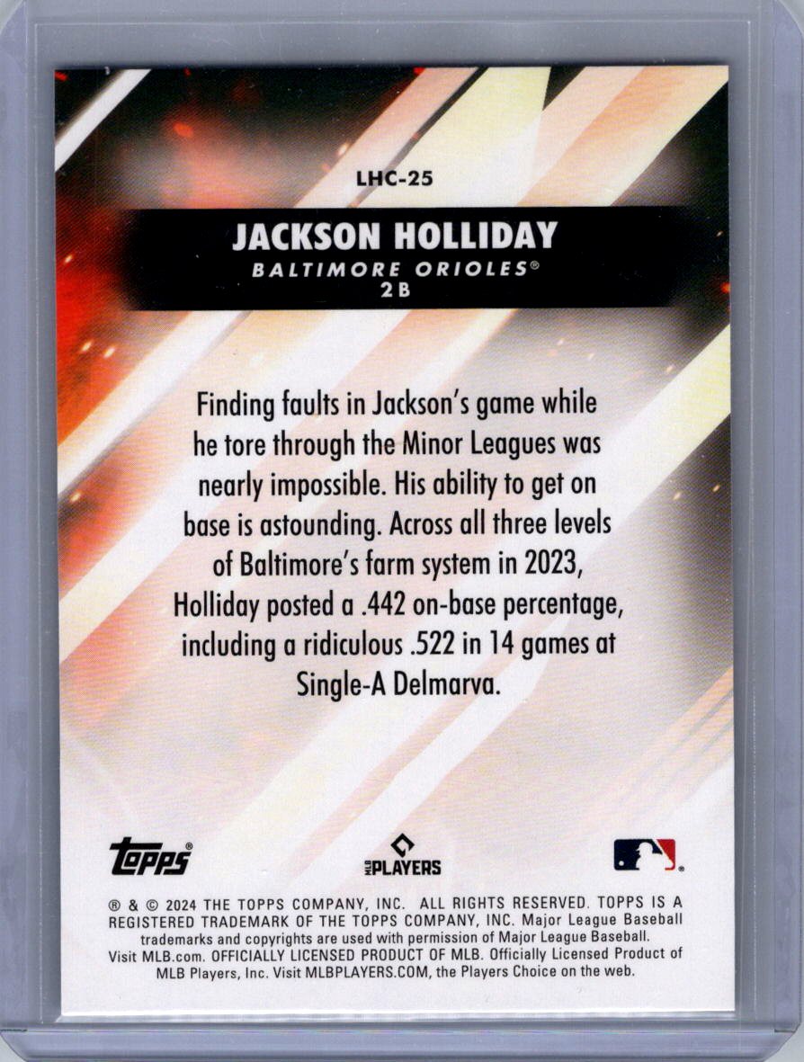 2024 Topps Update #LHC-25 Jackson Holliday Let Him Cook