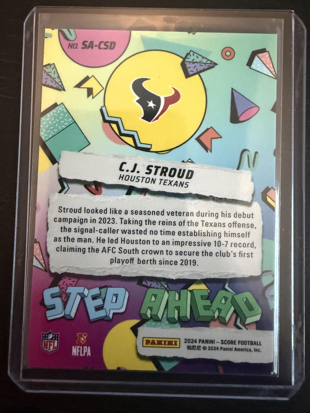 2024 Score #SA-CSD C.J. Stroud Step Ahead