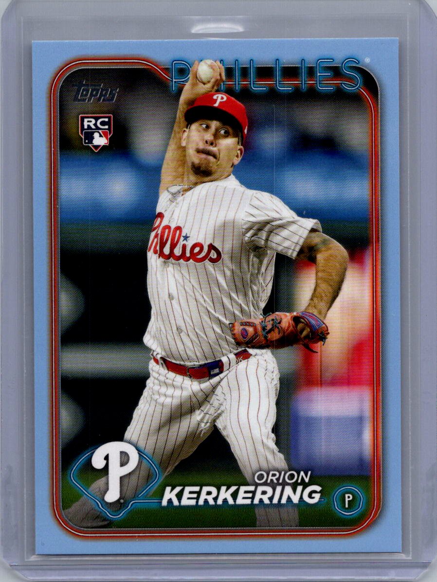 2024 Topps #520 Orion Kerkering Father's Day Blue #/50