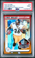 2024 Panini Score First Ballot #10 Jerome Bettis First Down PSA 9 01/10